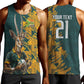 South Africa Rugby Custom Men Tank Top Afro Springboks Mascot Sporty Version