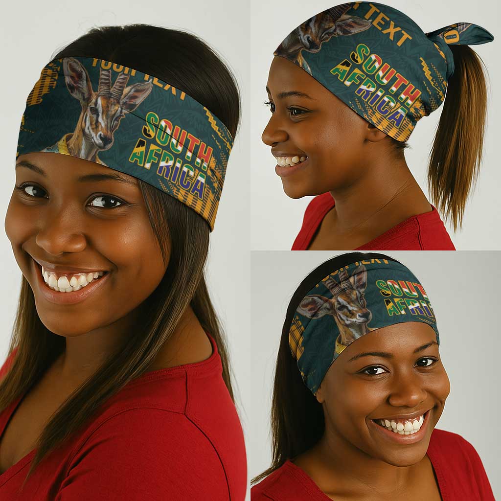 South Africa Rugby Custom Neck Gaiter Afro Springboks Mascot Sporty Version LT9