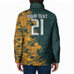 South Africa Rugby Custom Padded Jacket Afro Springboks Mascot Sporty Version