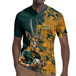 South Africa Rugby Custom Rugby Jersey Afro Springboks Mascot Sporty Version