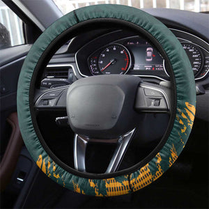 South Africa Rugby Steering Wheel Cover Afro Springboks Mascot Sporty Version