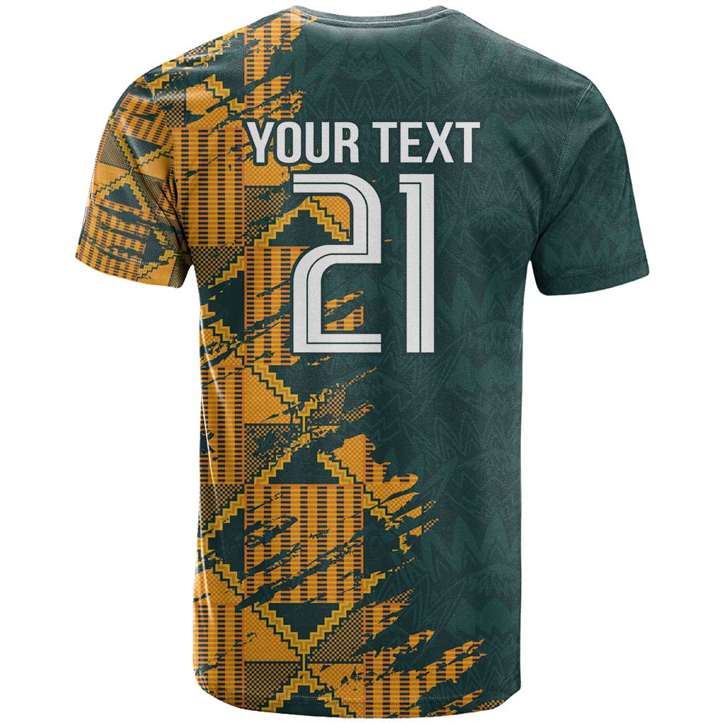 South Africa Rugby Custom T shirt Afro Springboks Mascot Sporty Version