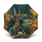 South Africa Rugby Custom Umbrella Afro Springboks Mascot Sporty Version