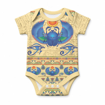 Ancient Egypt Scarab Beetle Baby Onesie