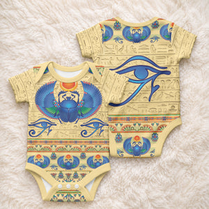 Ancient Egypt Scarab Beetle Baby Onesie