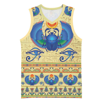 Ancient Egypt Scarab Beetle Basketball Jersey LT9