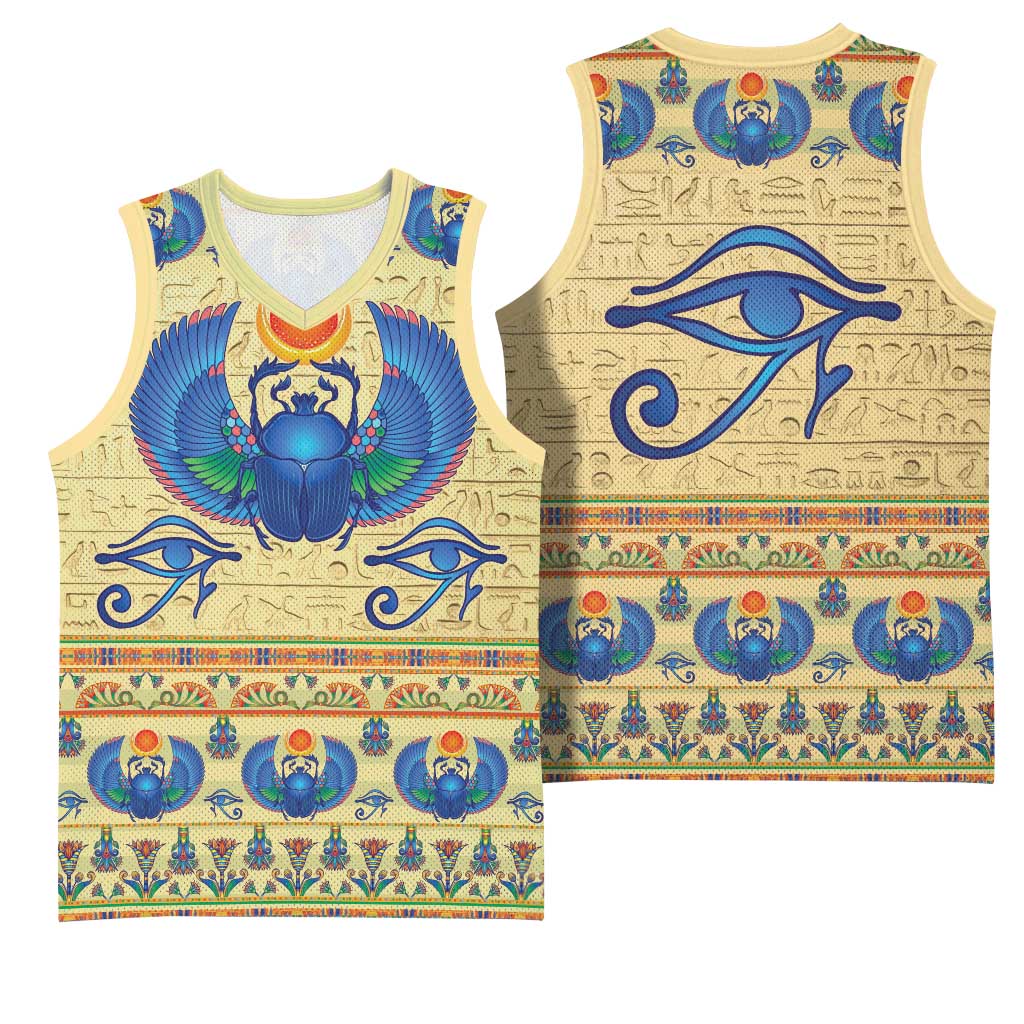 Ancient Egypt Scarab Beetle Basketball Jersey LT9