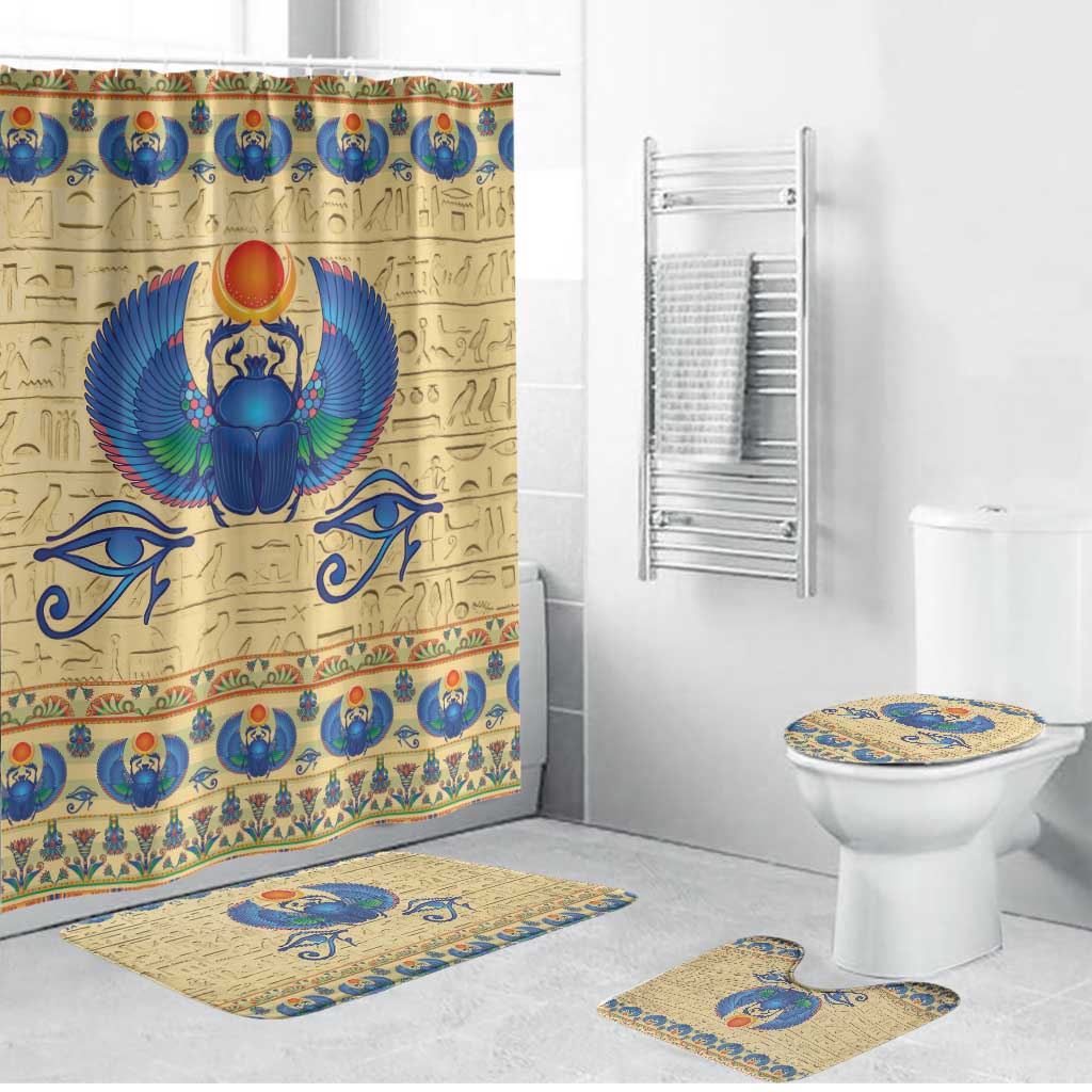 Ancient Egypt Scarab Beetle Bathroom Set