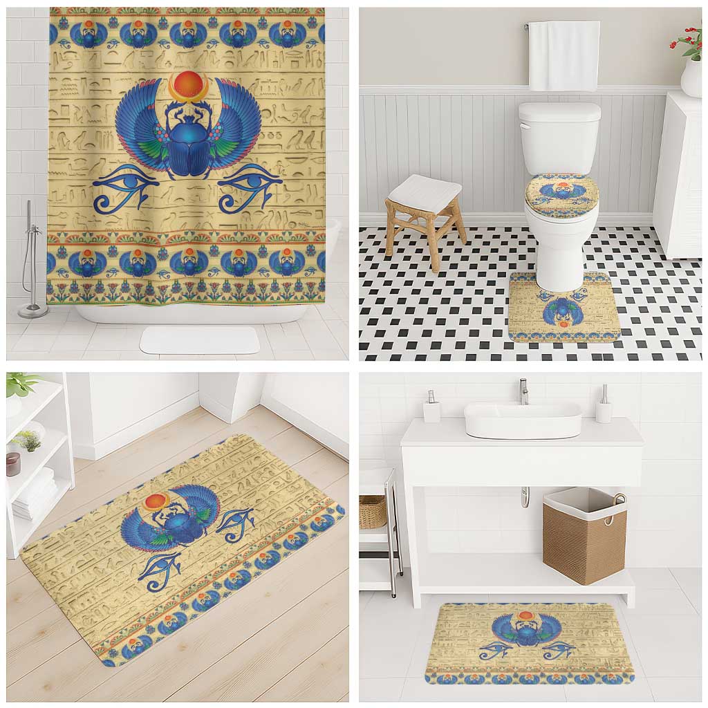 Ancient Egypt Scarab Beetle Bathroom Set