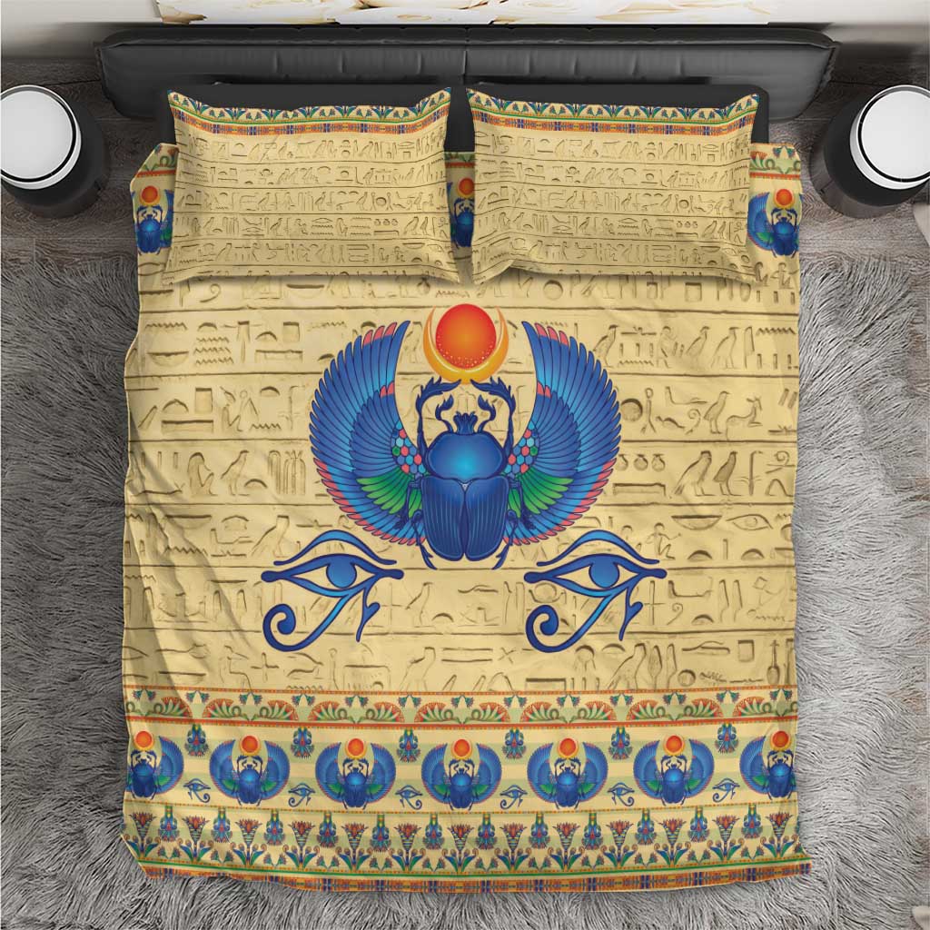 Ancient Egypt Scarab Beetle Bedding Set