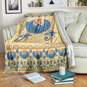 Ancient Egypt Scarab Beetle Blanket