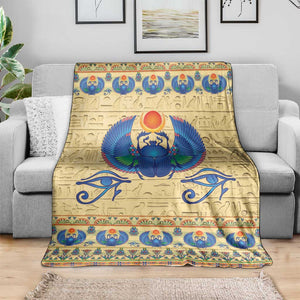 Ancient Egypt Scarab Beetle Blanket