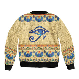 Ancient Egypt Scarab Beetle Bomber Jacket