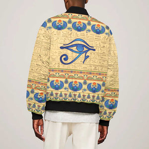 Ancient Egypt Scarab Beetle Bomber Jacket