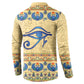 Ancient Egypt Scarab Beetle Button Sweatshirt