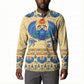 Ancient Egypt Scarab Beetle Button Sweatshirt