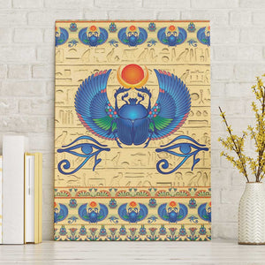 Ancient Egypt Scarab Beetle Canvas Wall Art