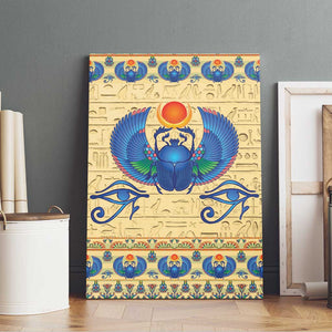 Ancient Egypt Scarab Beetle Canvas Wall Art