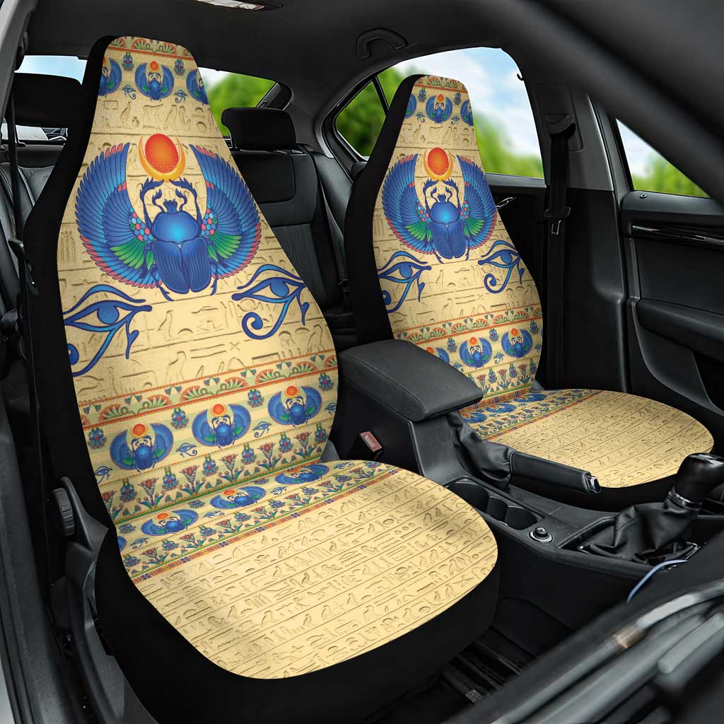 Ancient Egypt Scarab Beetle Car Seat Cover