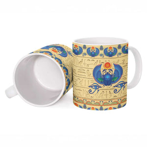 Ancient Egypt Scarab Beetle Ceramic Mug