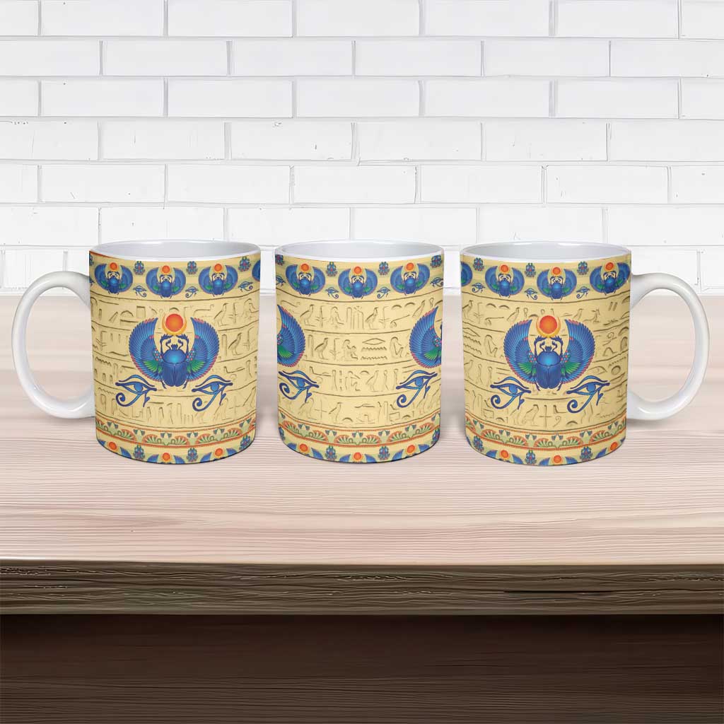 Ancient Egypt Scarab Beetle Ceramic Mug