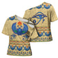 Ancient Egypt Scarab Beetle Cross Shoulder Shirt