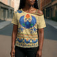 Ancient Egypt Scarab Beetle Cross Shoulder Shirt