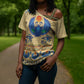 Ancient Egypt Scarab Beetle Cross Shoulder Shirt