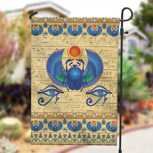 Ancient Egypt Scarab Beetle Garden Flag