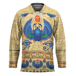 Ancient Egypt Scarab Beetle Hockey Jersey