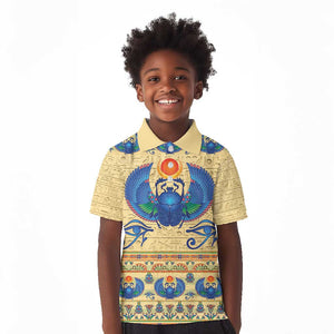 Ancient Egypt Scarab Beetle Kid Polo Shirt