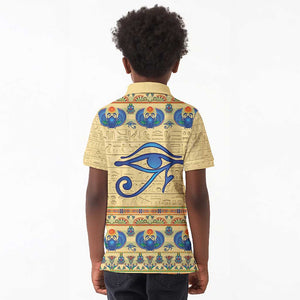 Ancient Egypt Scarab Beetle Kid Polo Shirt