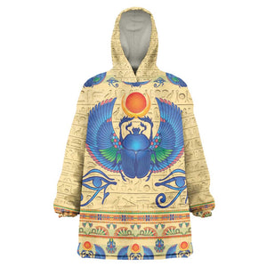 Ancient Egypt Scarab Beetle Kid Wearable Blanket Hoodie