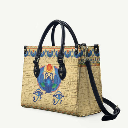 Ancient Egypt Scarab Beetle Leather Bag