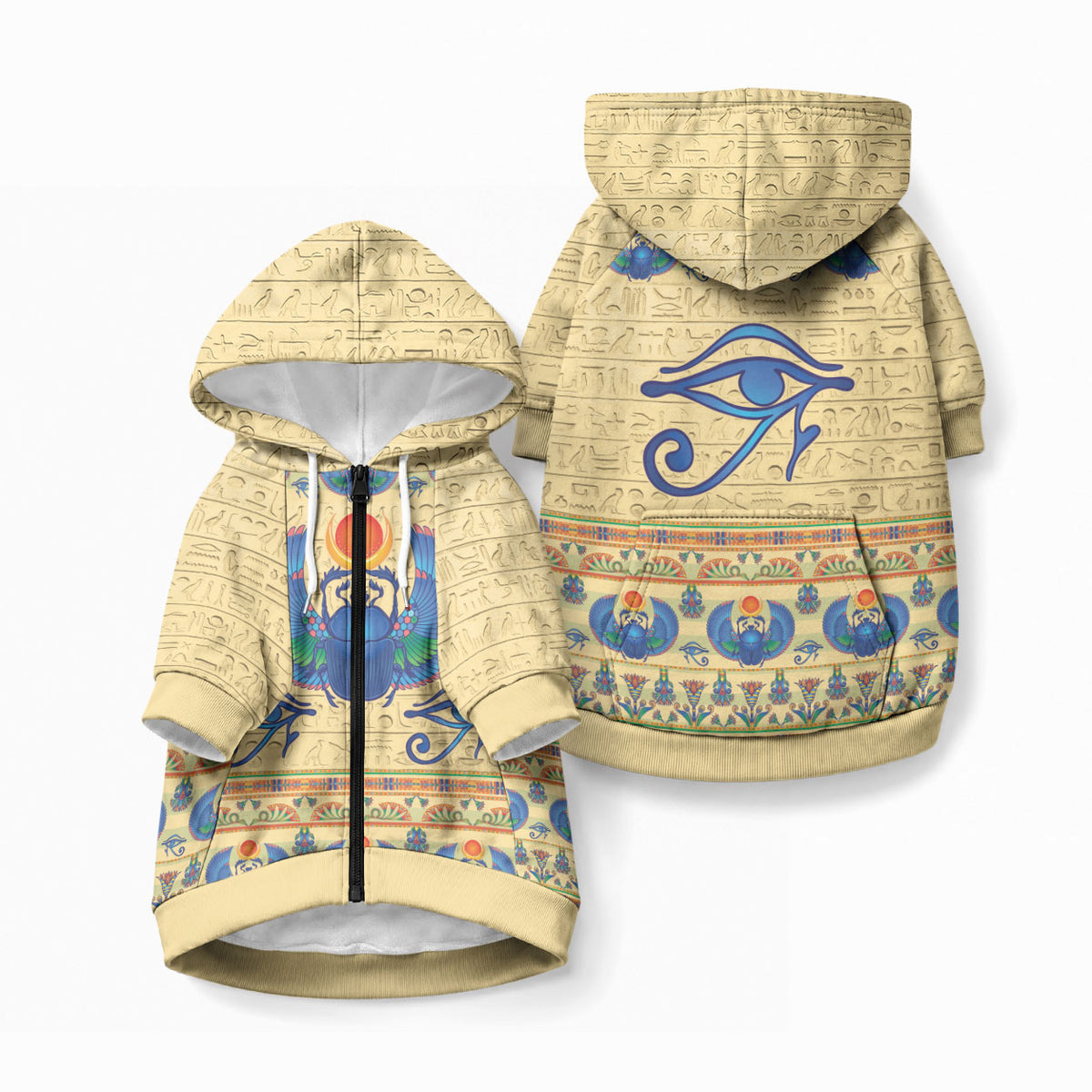 Ancient Egypt Scarab Beetle Pet Hoodie