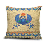 Ancient Egypt Scarab Beetle Pillow Cover