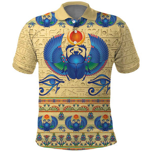 Ancient Egypt Scarab Beetle Polo Shirt