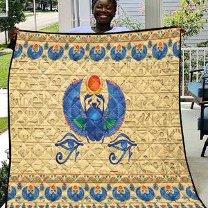 Ancient Egypt Scarab Beetle Quilt