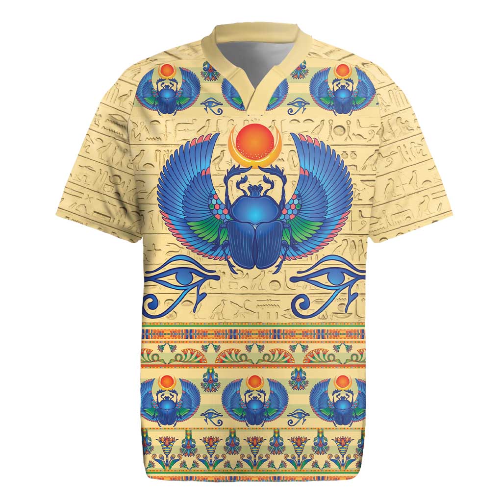 Ancient Egypt Scarab Beetle Rugby Jersey