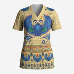 Ancient Egypt Scarab Beetle Scrub Top