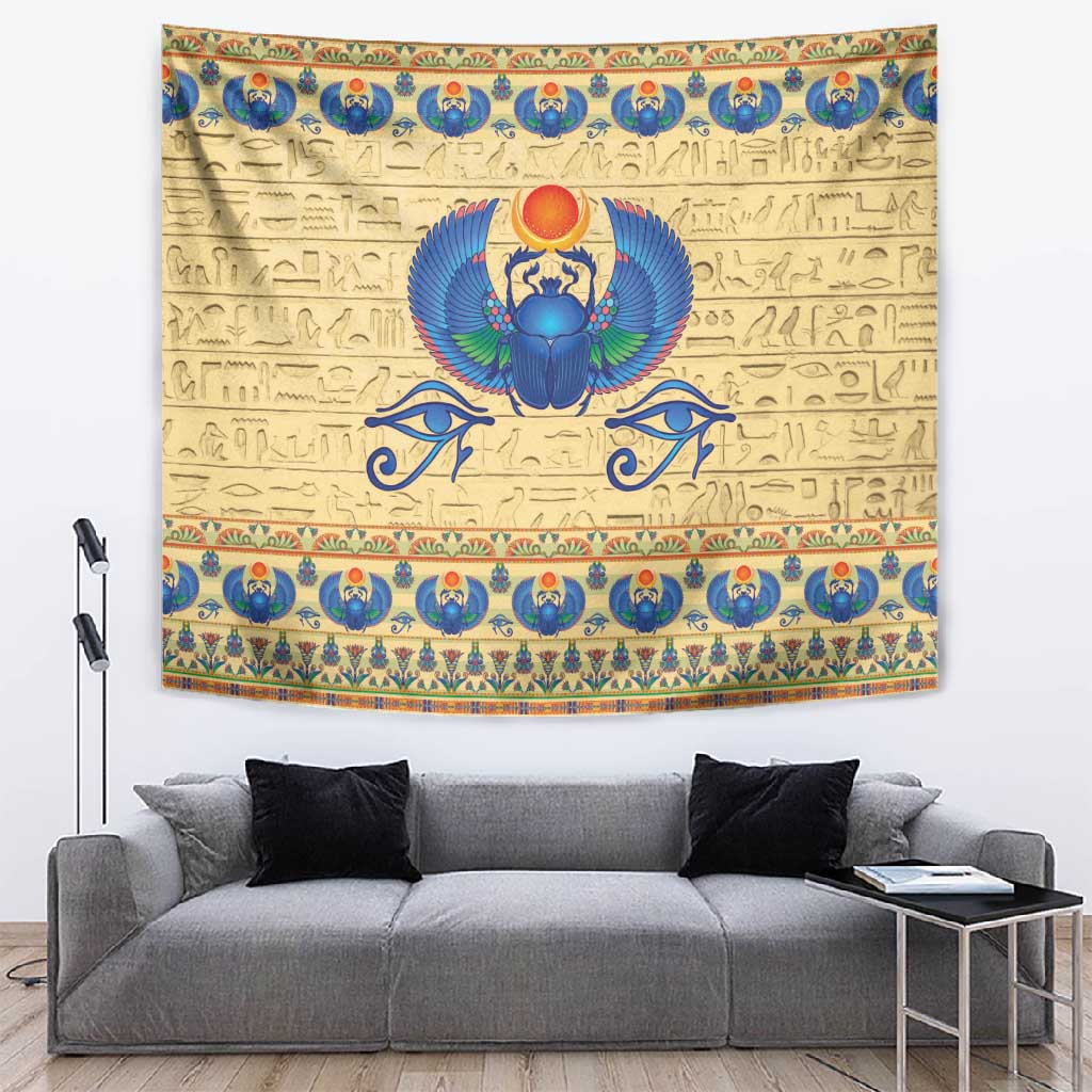 Ancient Egypt Scarab Beetle Tapestry