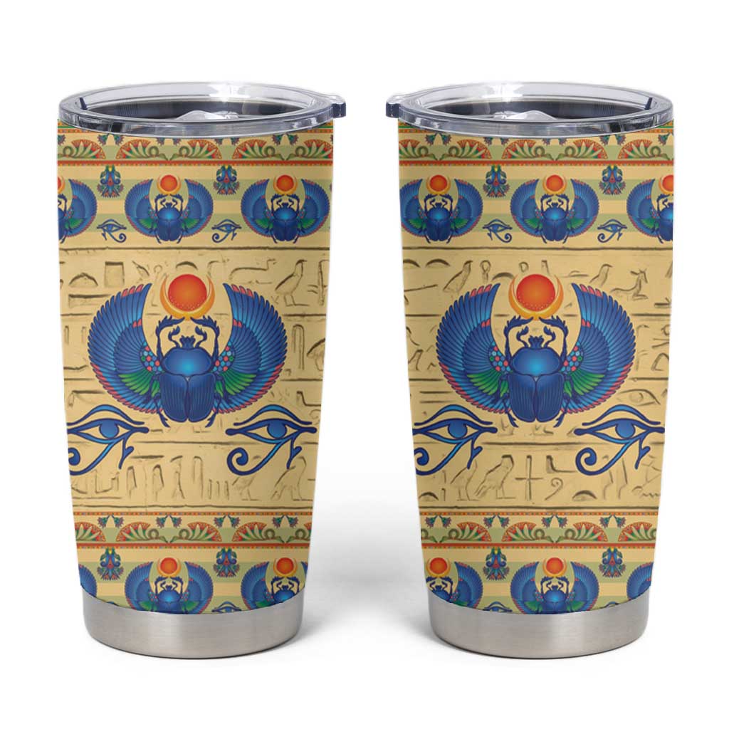 Ancient Egypt Scarab Beetle Tumbler Cup