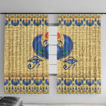 Ancient Egypt Scarab Beetle Window Curtain