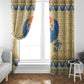 Ancient Egypt Scarab Beetle Window Curtain