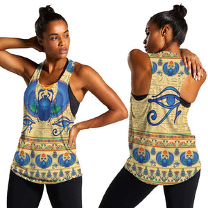 Ancient Egypt Scarab Beetle Women Racerback Tank