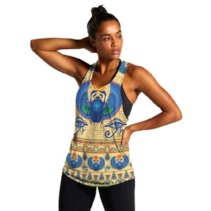 Ancient Egypt Scarab Beetle Women Racerback Tank