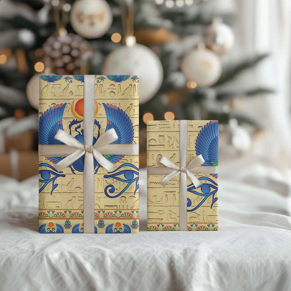 Ancient Egypt Scarab Beetle Wrapping Paper - African Pride