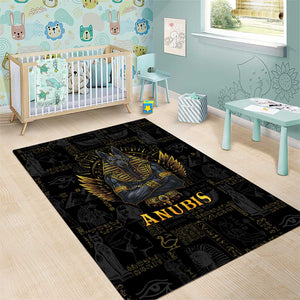 Anubis Egyptian God of Death Area Rug