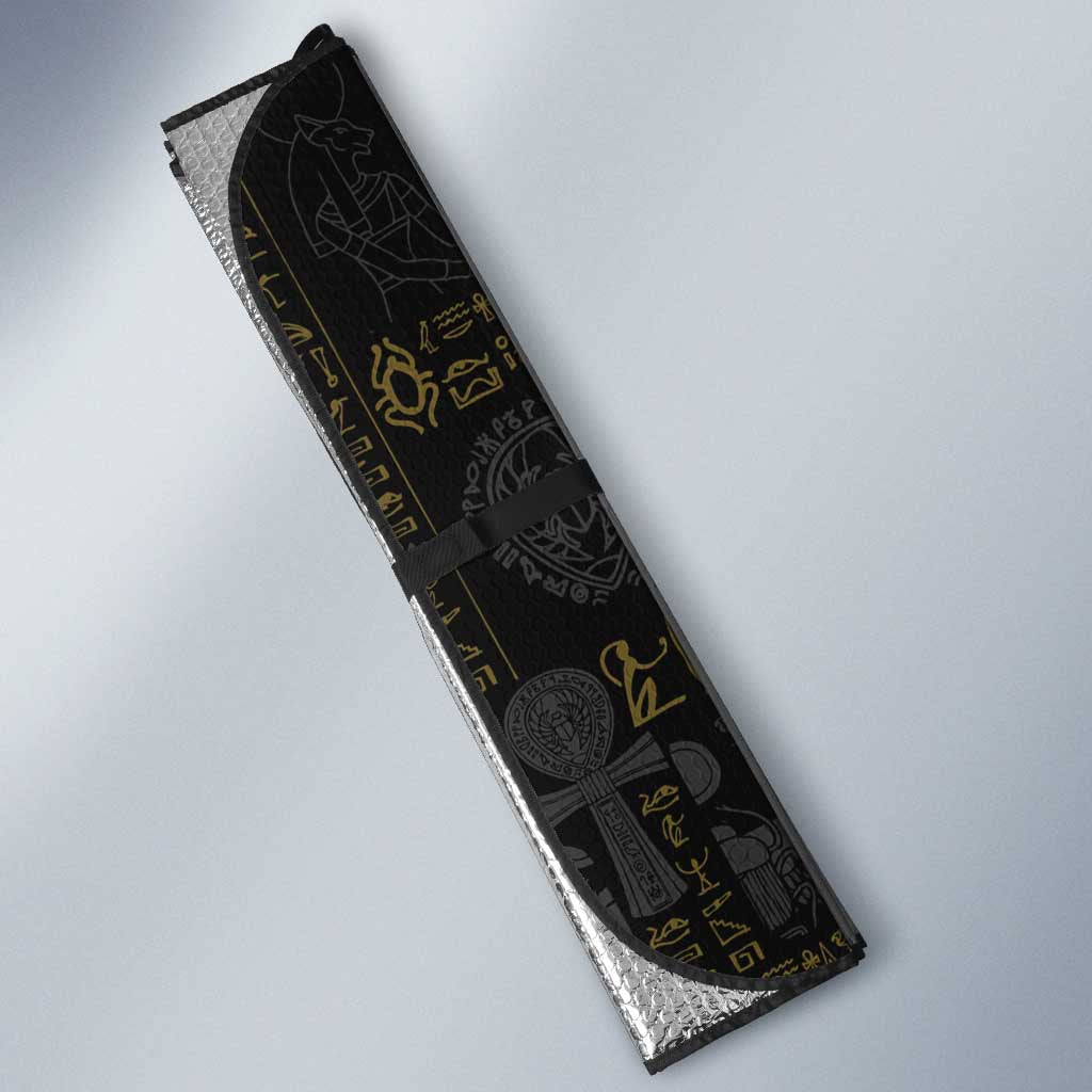 Anubis Egyptian God of Death Auto Sun Shade