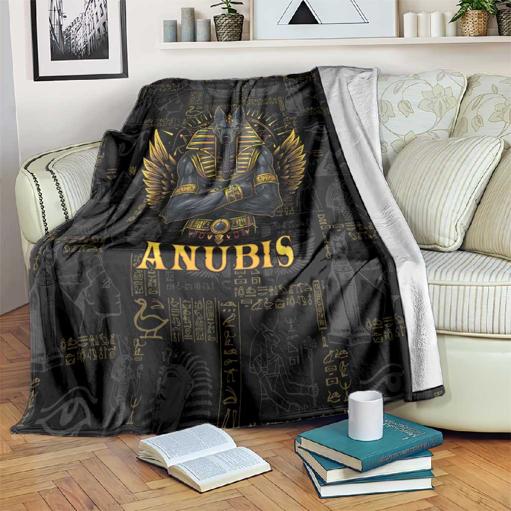 Anubis Egyptian God of Death Blanket